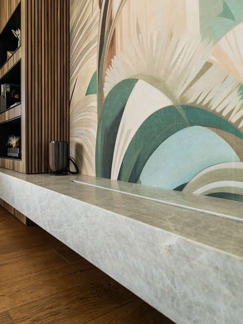 Naturstien Taj Mahal bei Sideboard als Abdeckung bei Referenzobjekt
