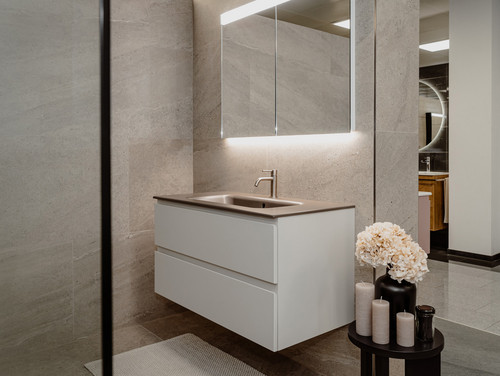 Ausstellungskoje Badezimmer im Showroom Ebersecken