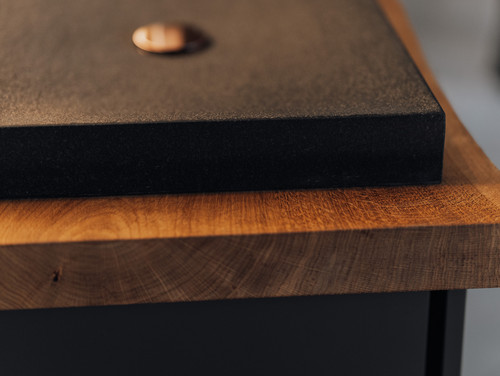Event Design/ & more in Cham Präsentation Marmobisa AG Naturpdoutke Granit Holz