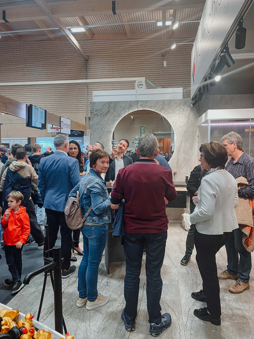 Gewerbeausstellung Schötz Aussteller Stand